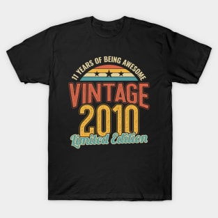 11th Birthday 11 Years of being Awesome 2010 T-Shirt